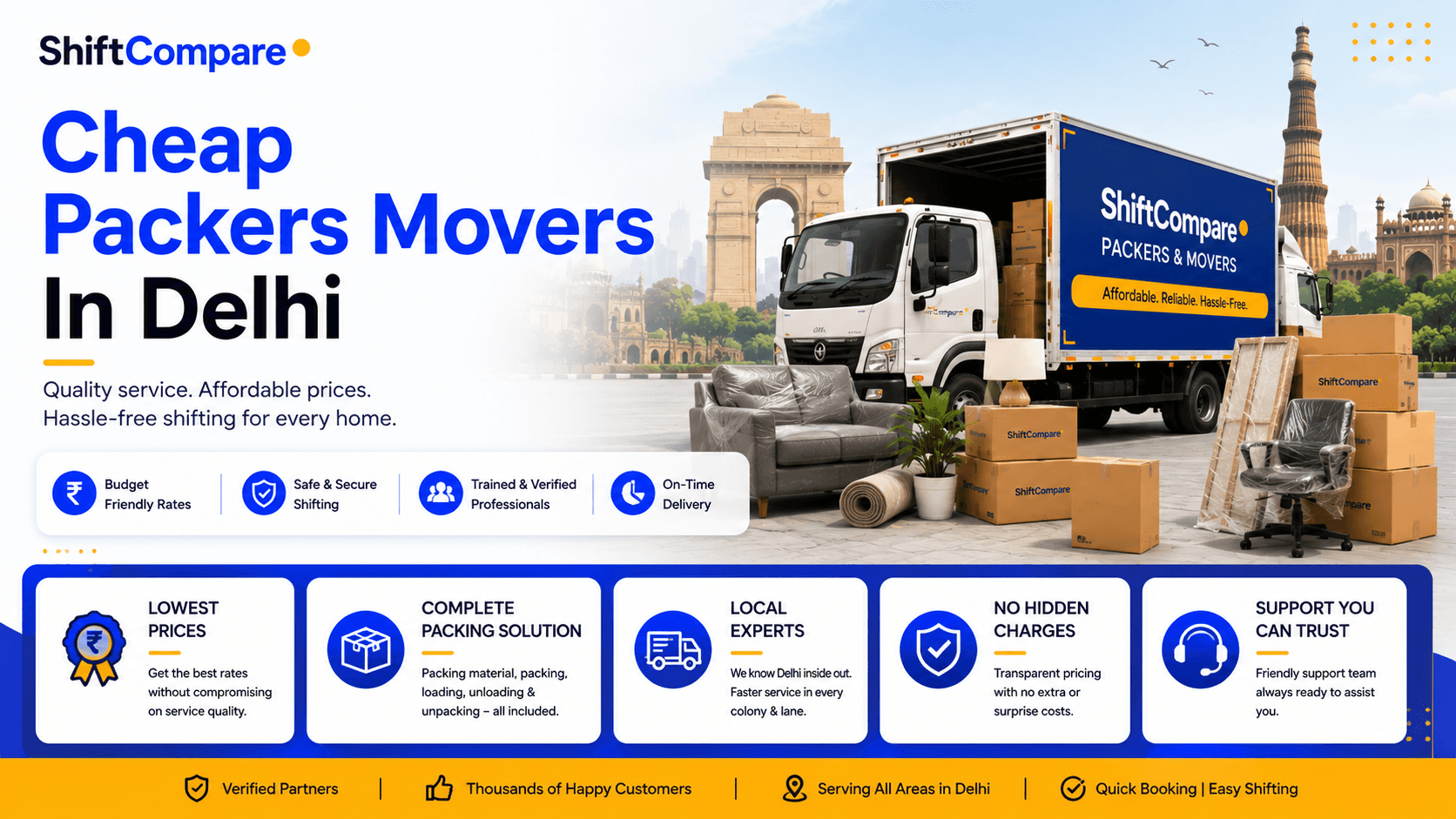 Cheap packers and movers in Delhi budget quote guide with scam checks